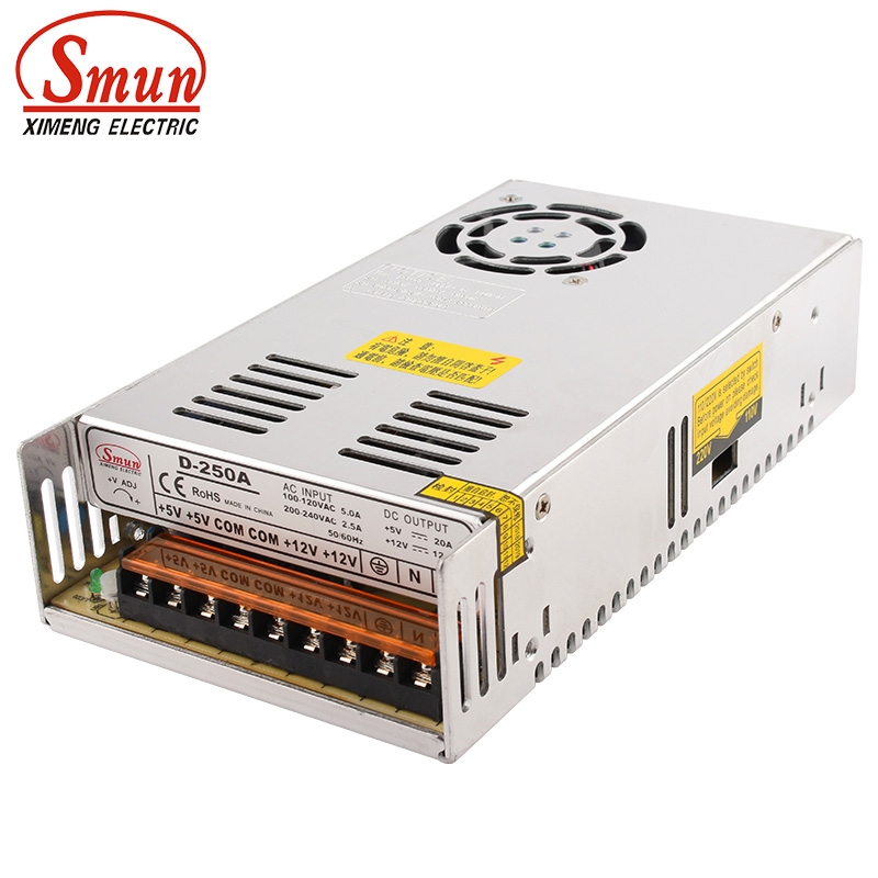 Smps Power Supply - SMUN D-250A 250W 5V 12V Đầu