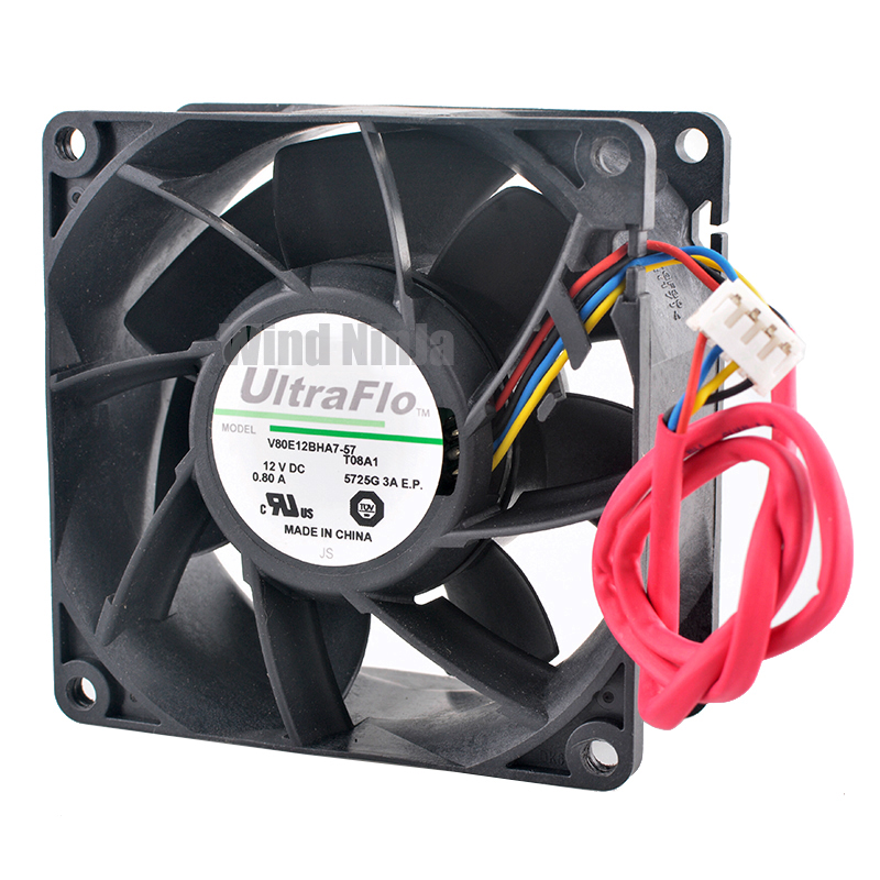 Server Power Supply - (2pcs) V80E12BHA7-57 8038 Server Cooling Fan