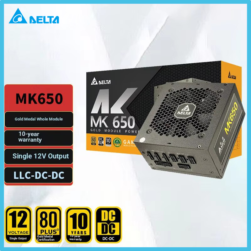 DELTA MK650 650W Rated Gold Fu - đánh giá và giá Power Supply 650W