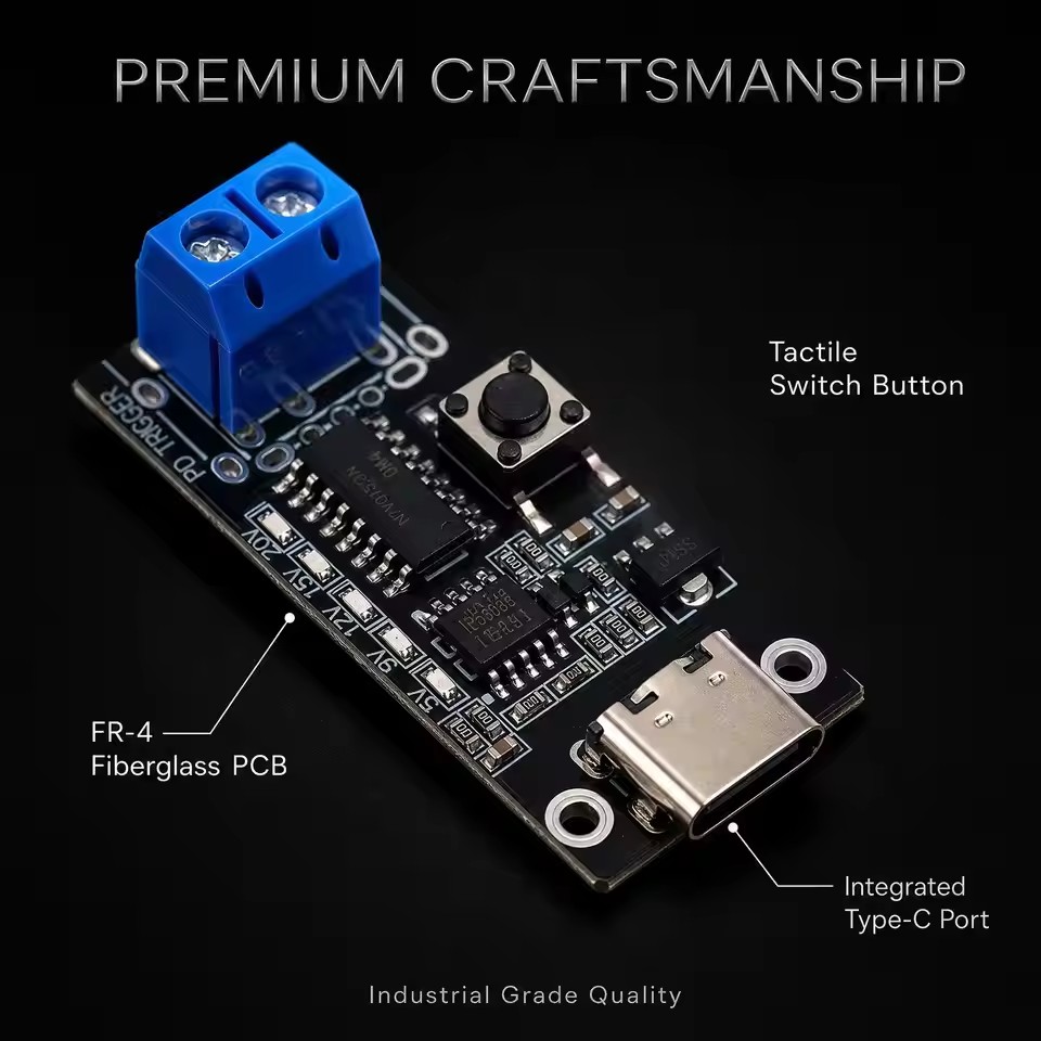 1-3PCS USB-C 5A PD Trigger Boa - đánh giá và giá Modular Power Supply