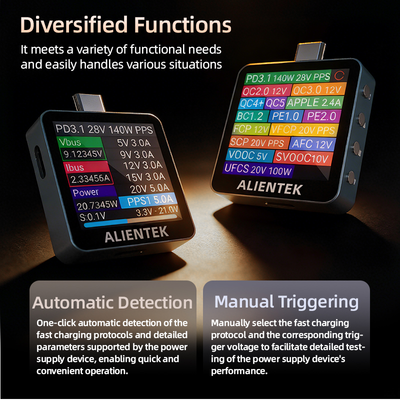 ALIENTEK C2 Type C USB Tester  - đánh giá và giá Power Supply Tester